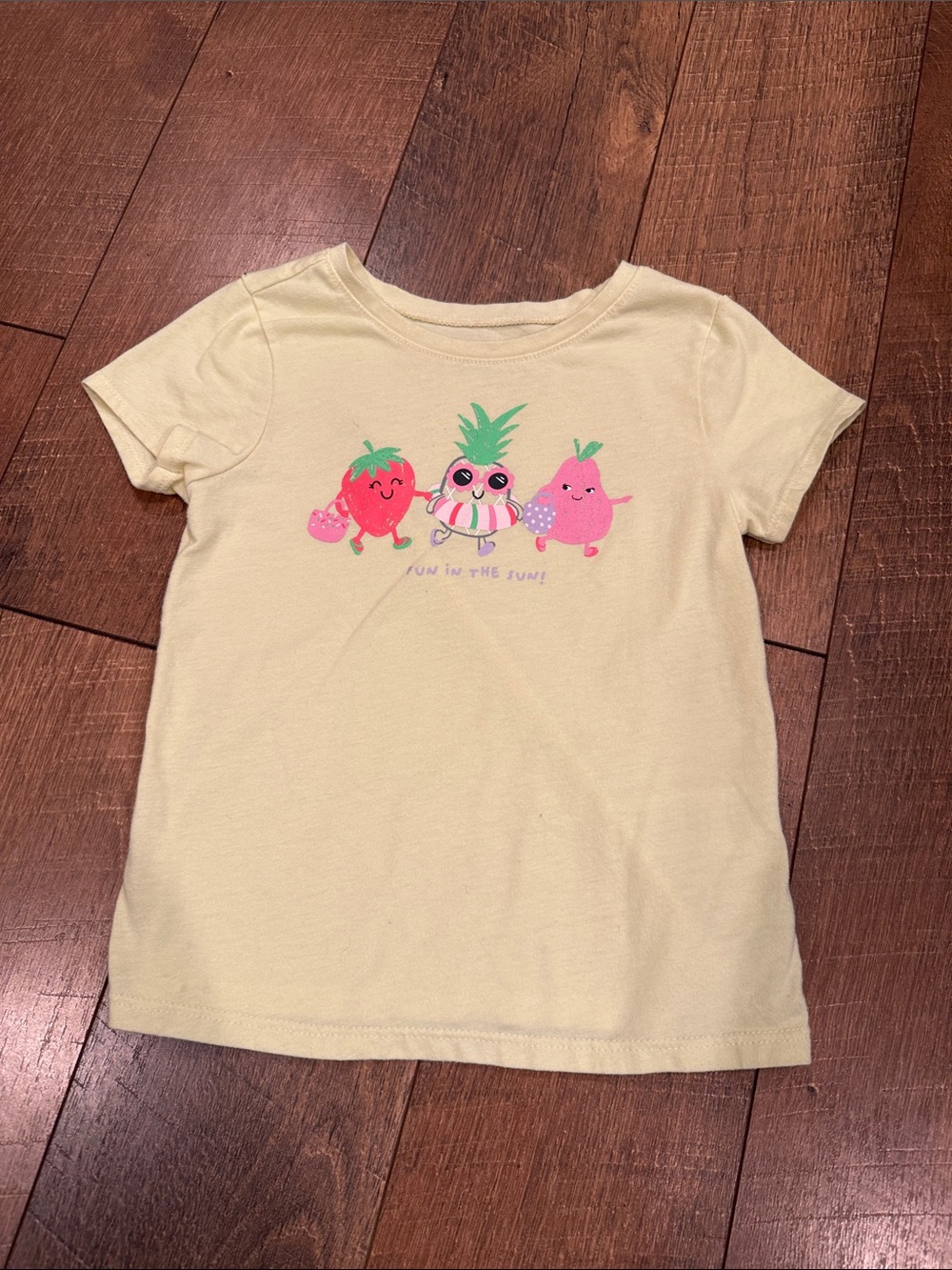 Garanimals Yellow Tee with Fruit Friends Graphic